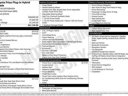 New 2027 Toyota Prius Plug-In Hybrid FWD image 16