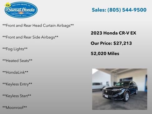 Certified 2023 Honda CR-V EX image 10