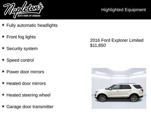 Used 2016 Ford Explorer Limited AWD/4WD image 7