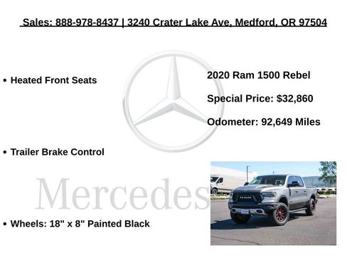 Used 2020 RAM 1500 Rebel w/ Rebel Level 1 Equipment Group AWD/4WD image 31