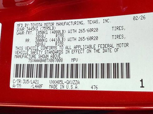 New 2026 Toyota Sequoia Platinum image 23