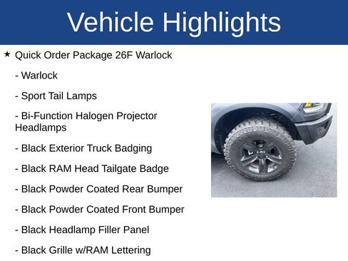 Used 2021 RAM 1500 Classic Warlock AWD/4WD image 3