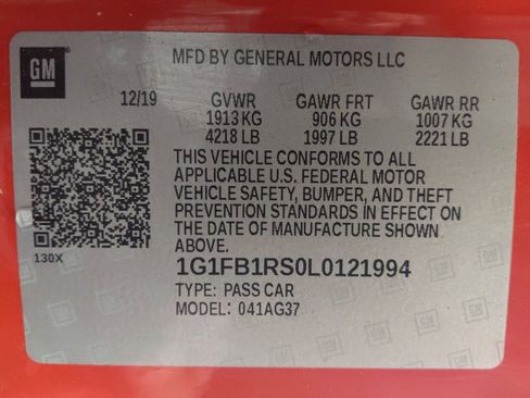 Used 2020 Chevrolet Camaro LT w/ RS Package RWD image 33