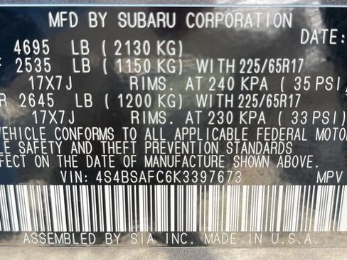 Used 2019 Subaru Outback 2.5i Premium w/ Popular Package #2 image 36