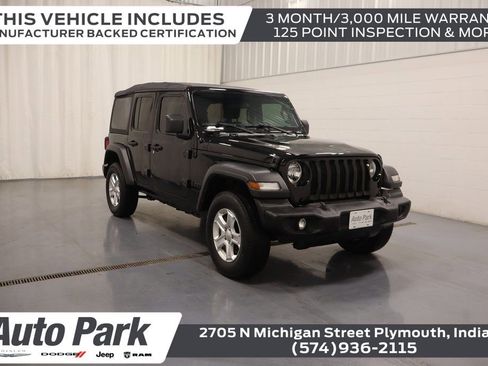 Certified 2022 Jeep Wrangler Unlimited Sport AWD/4WD image 1
