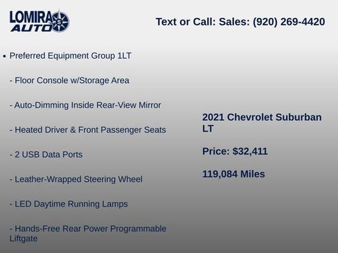 Used 2021 Chevrolet Suburban LT AWD/4WD image 7