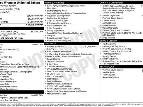 Used 2015 Jeep Wrangler Unlimited Sahara w/ Connectivity Group image 16