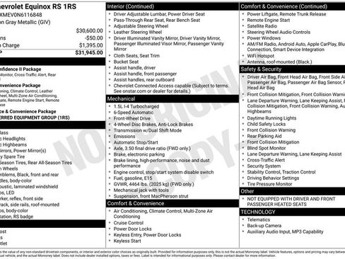 Used 2022 Chevrolet Equinox RS FWD image 5