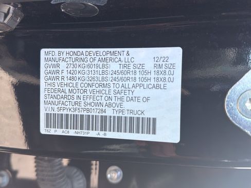 Used 2023 Honda Ridgeline RTL image 33