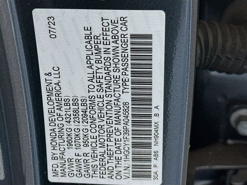 Used 2023 Honda Accord EX image 12