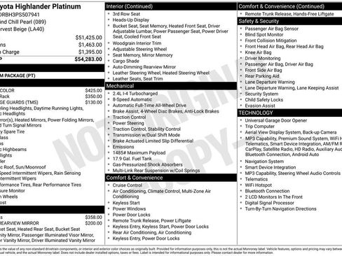 Used 2023 Toyota Highlander Platinum AWD/4WD image 5
