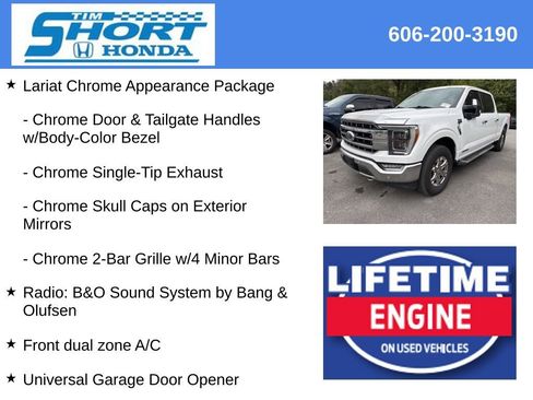 Used 2022 Ford F150 Lariat w/ Equipment Group 502A High image 12
