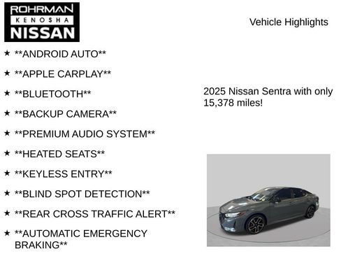 Used 2025 Nissan Sentra SR w/ SR Premium Package FWD image 8