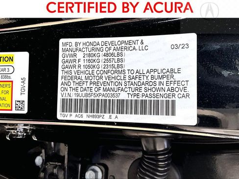 Certified 2023 Acura TLX w/ A-SPEC Pkg image 43
