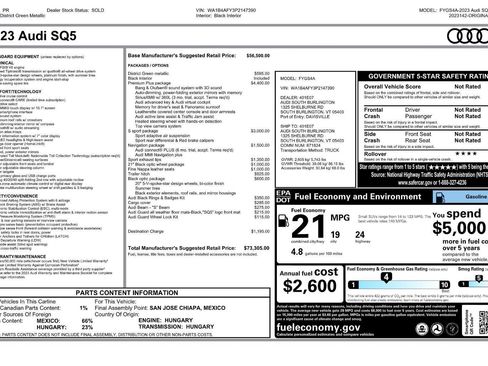 Used 2023 Audi SQ5 Premium Plus w/ Premium Plus Package image 2