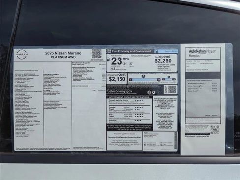 New 2026 Nissan Murano Platinum AWD/4WD image 25
