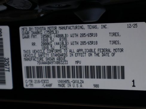 New 2026 Toyota Sequoia TRD Pro image 30