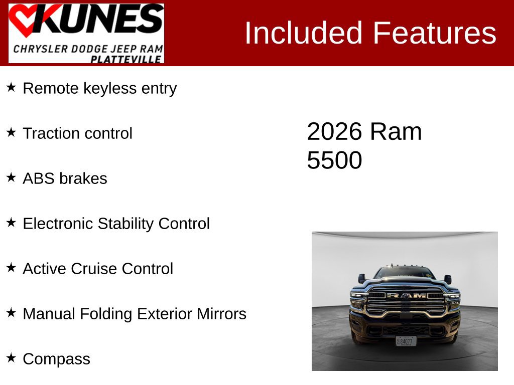 Used 2026 RAM 5500 4x4 Crew Cab w/ Laramie Trim Package image 2