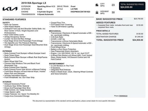 Used 2019 Kia Sportage LX FWD image 2