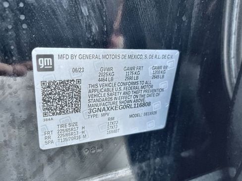 Certified 2024 Chevrolet Equinox LT w/ LPO, Floor Liner Package FWD image 34
