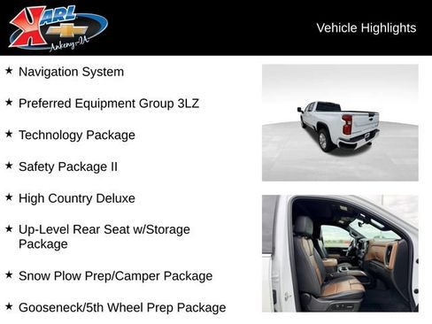 Used 2022 Chevrolet Silverado 2500 High Country w/ Z71 Off-Road Package AWD/4WD image 2