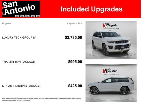 New 2025 Jeep Grand Cherokee L Overland w/ Luxury Tech Group IV AWD/4WD image 6