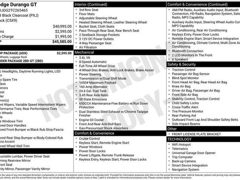 New 2026 Dodge Durango GT w/ Blacktop Package AWD/4WD image 9