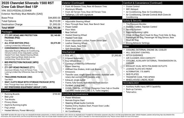 Used 2020 Chevrolet Silverado 1500 RST AWD/4WD image 38