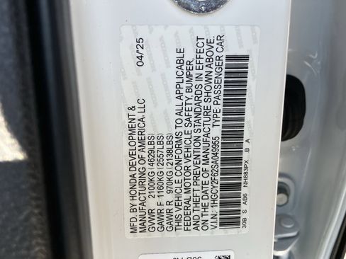 Certified 2025 Honda Accord EX-L image 37