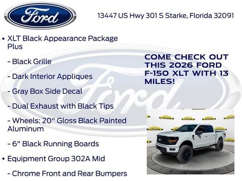 New 2026 Ford F150 XLT w/ Equipment Group 302A MID image 20