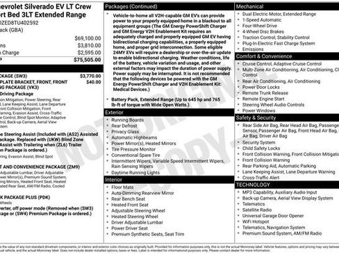 New 2026 Chevrolet Silverado EV LT w/ Plus Package AWD/4WD image 15
