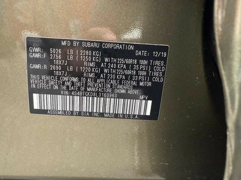 Used 2020 Subaru Outback Onyx Edition XT w/ Popular Package #2 AWD/4WD image 16