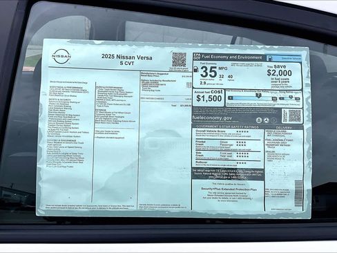 New 2025 Nissan Versa S image 19