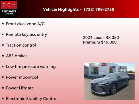 Used 2024 Lexus RX 350 Premium w/ Accessory Package (Z1) image 4