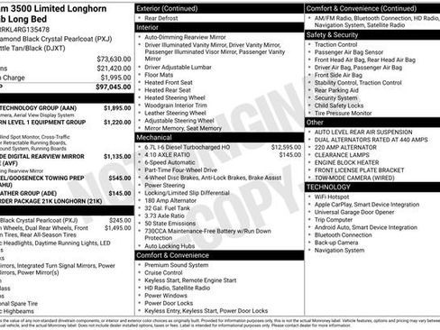Used 2024 RAM 3500 Limited w/ Towing Technology Group image 1