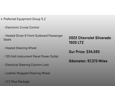 Used 2022 Chevrolet Silverado 1500 LTZ w/ LTZ Convenience Package II AWD/4WD image 24