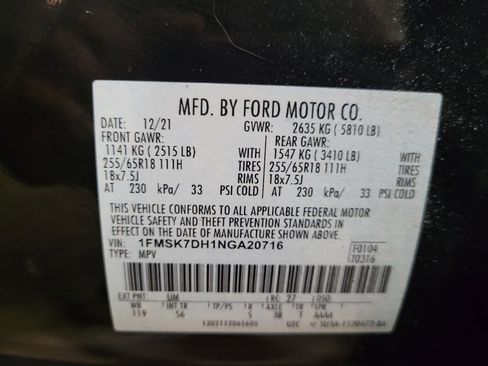 Used 2022 Ford Explorer XLT w/ Equipment Group 202A RWD image 33