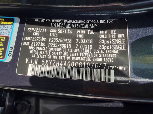 Used 2012 Hyundai Santa Fe SE w/ Premium Pkg 3 FWD image 17