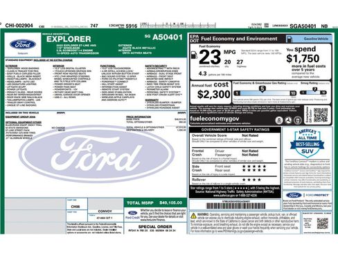 Used 2025 Ford Explorer ST-Line w/ ST-Line Street Pack image 2