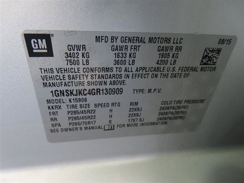 Used 2016 Chevrolet Suburban LTZ AWD/4WD image 35