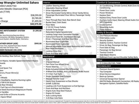 Used 2018 Jeep Wrangler Unlimited Sahara image 11