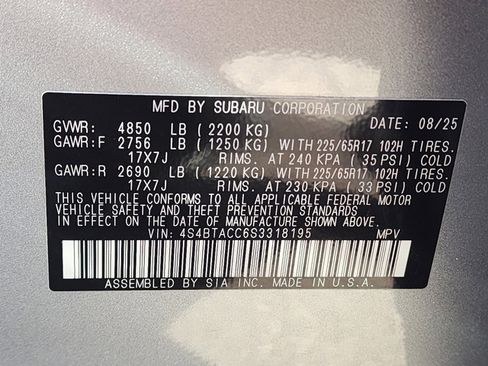 Used 2025 Subaru Outback Premium image 35