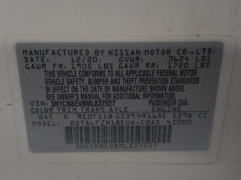 Used 2021 Nissan Versa SV FWD image 33