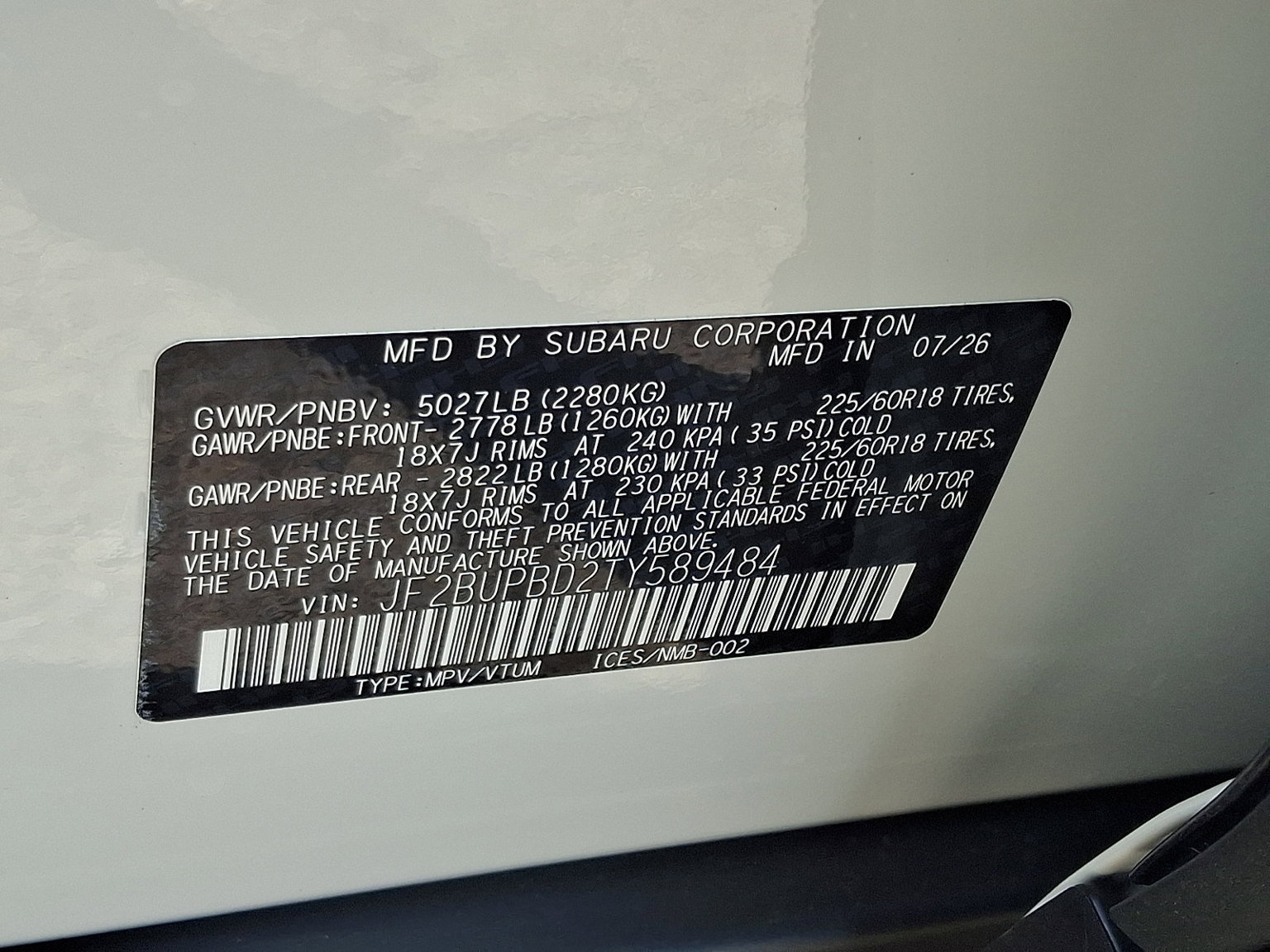 New 2026 Subaru Outback Premium AWD/4WD image 12