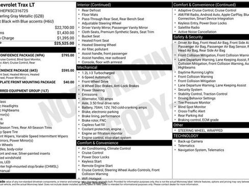 Certified 2025 Chevrolet Trax LT w/ Driver Confidence Package FWD image 5
