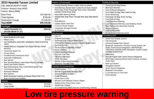 Used 2023 Hyundai Tucson Limited w/ Cargo Package AWD/4WD image 36