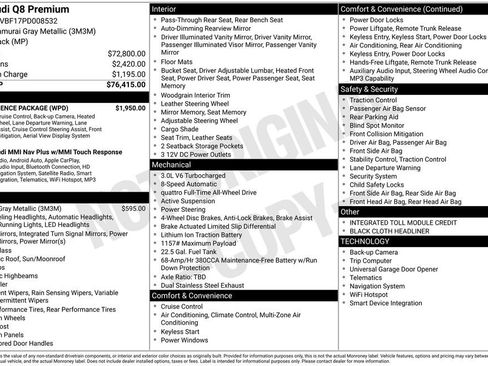 Used 2023 Audi Q8 Premium w/ Convenience Package image 27