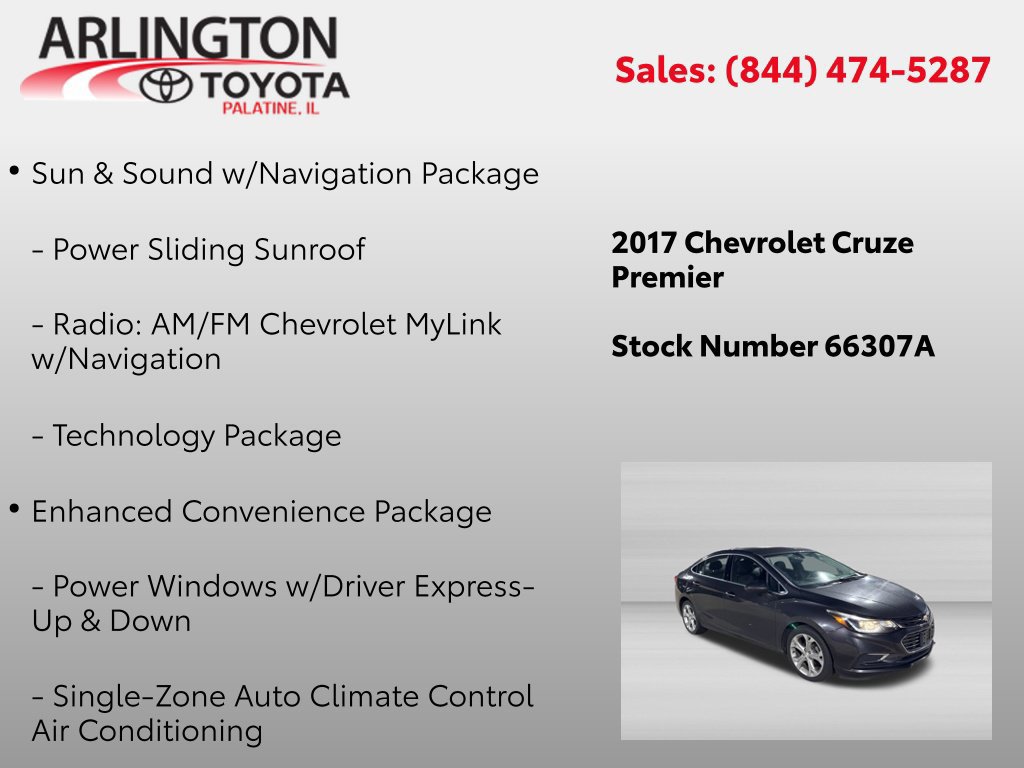 Used 2017 Chevrolet Cruze Premier FWD image 2