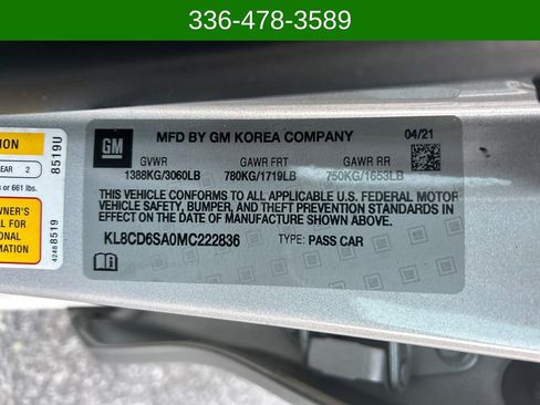 Used 2021 Chevrolet Spark LT image 28