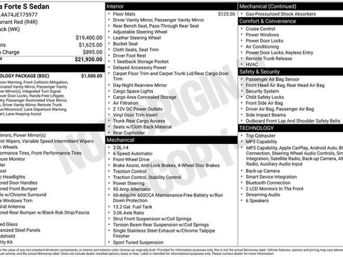 Used 2018 Kia Forte S w/ S Technology Package FWD image 2